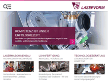 Tablet Screenshot of laservorm.com